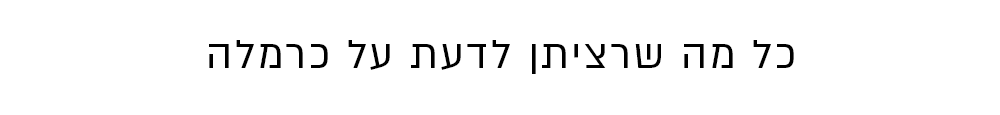 כל מה שרציתן לדעת על כרמלה