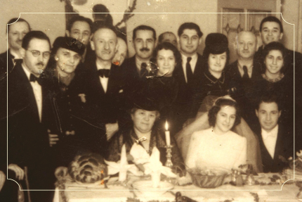 חתונה יהודית. קוסיצ'ה, הונגריה 1941.