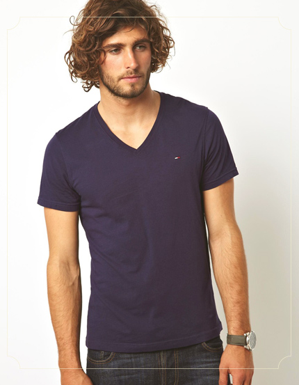 Hilfiger Denim T-Shirt With V Neck