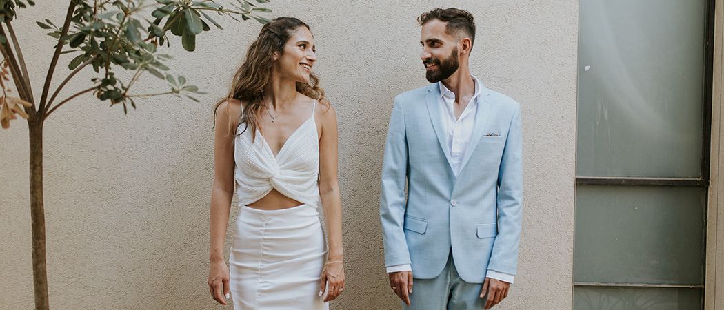 אושר ויופי על שפת הבריכה: חתונת הצהריים המשמחת של ירדן ורועי