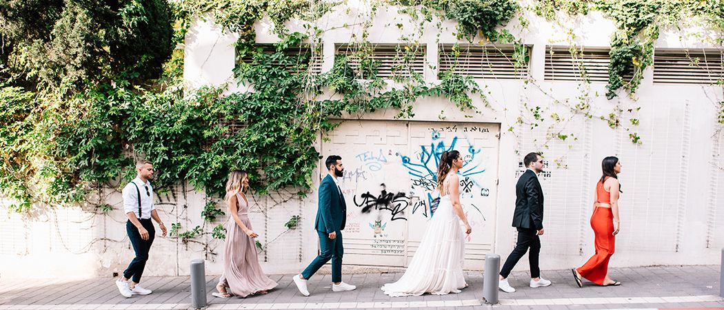 גלאם אורבני מסוגנן: החתונה של גיל ואלרן
