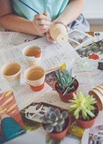עשינו זאת בעצמנו: עציצי סוקולנטים מעוצבים