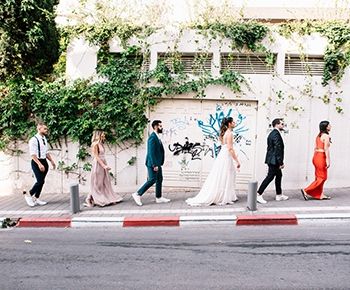 גלאם אורבני מסוגנן: החתונה של גיל ואלרן